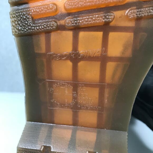 Dr Martens 1B60 Boots Womens US 9 Black Leather 20 Eye Knee High Lace Up EU 41 - Picture 10 of 16